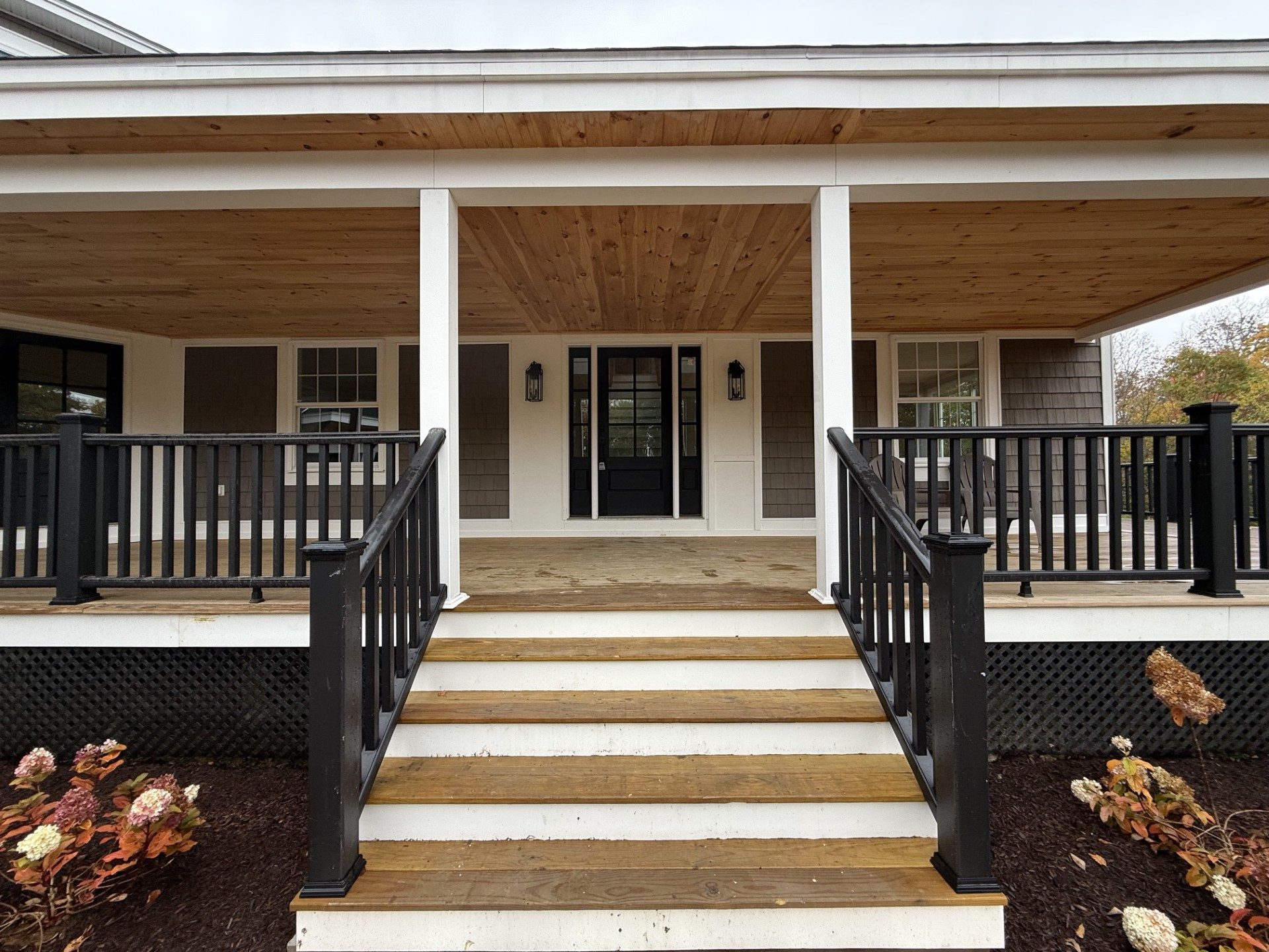 10' x 30' covered front porch